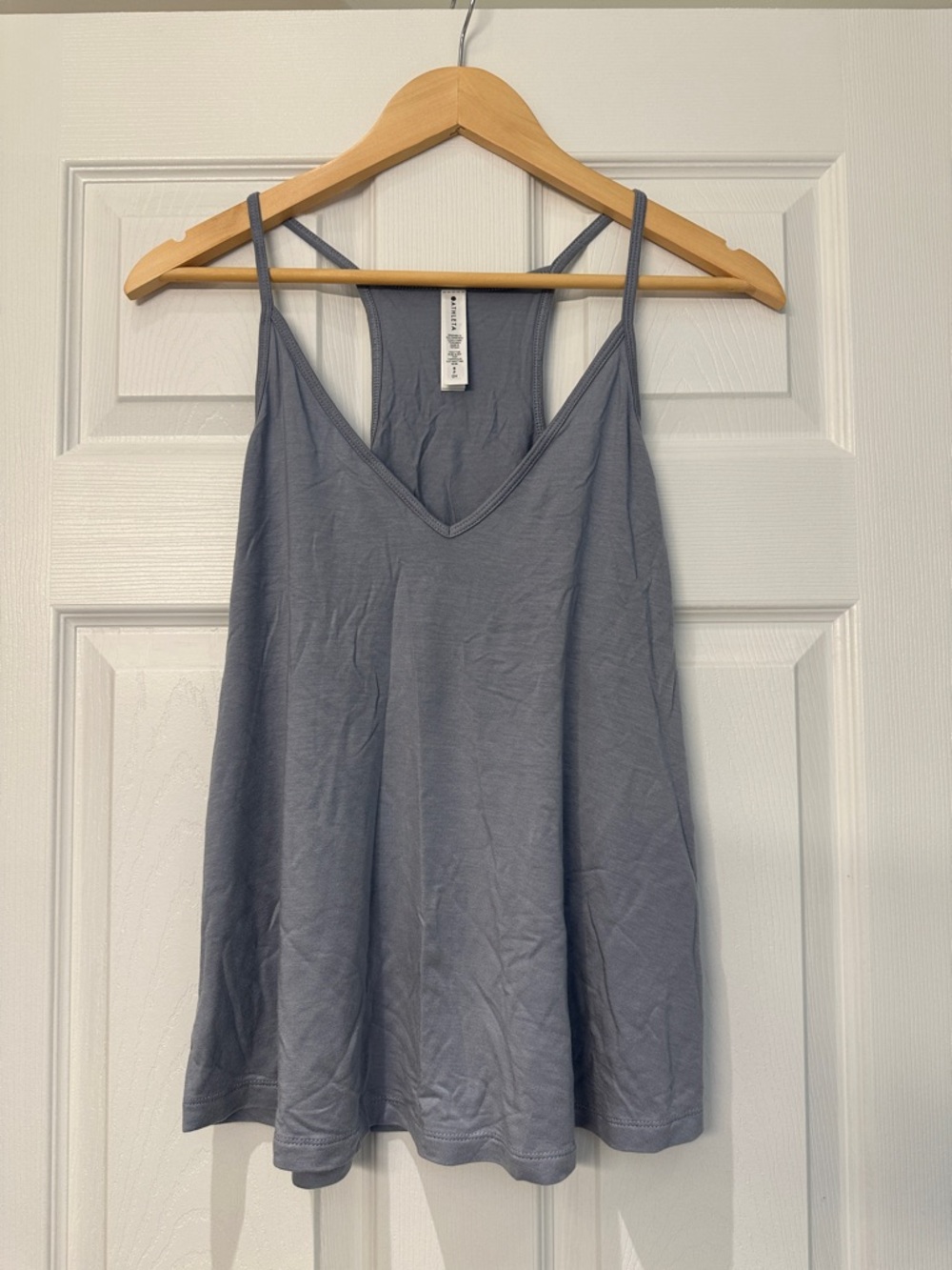 Athleta Slate Blue Racerback V-Neck Sleep Camisole